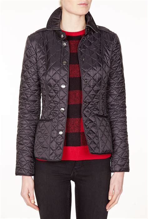 burberry quilted nylon coat|Burberry brit quilted lightweight coat.